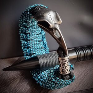 Egyptian mythology buckle paracord bracelet with rainbow effect