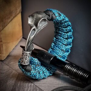 Egyptian mythology buckle paracord bracelet with rainbow effect