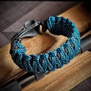 Egyptian mythology buckle paracord bracelet with rainbow effect