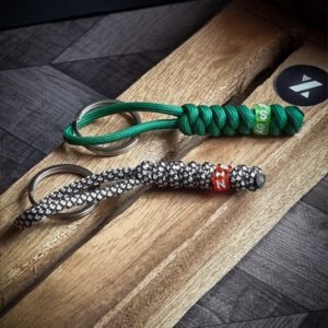 Custom handmade personalized paracord key ring with initials