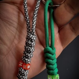 Custom handmade personalized paracord key ring with initials