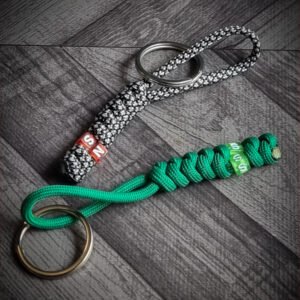 Custom handmade personalized paracord key ring with initials
