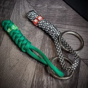 Custom handmade personalized paracord key ring with initials