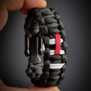 Mahadev, Lord Shiva tilak glow in the dark handmade paracord bracelet with adjustable shackle buckle