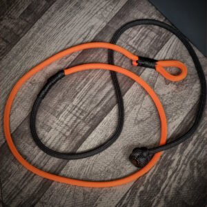 handmade paracord bracelet with orange and black 4mm 550 paracord