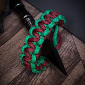 adjustable handmade paracord in green and maroon for Mohun Bagan fans