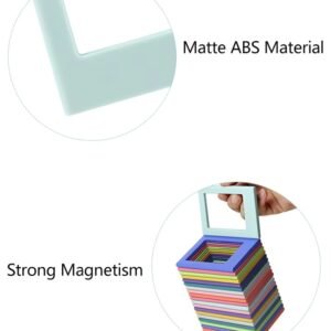 magnetic combination modular photo frame, 2 photos can be used in one frame front and back,